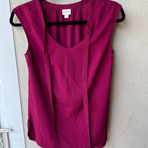 Merona Dark Pink Blouse - Picture 2 of 9